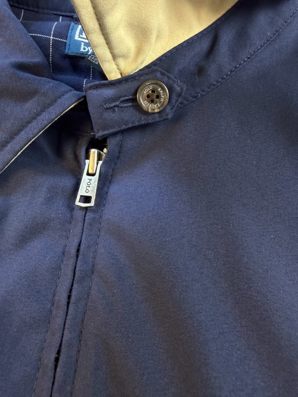 Vintage 90’s Polo by Ralph Lauren Men's Navy Harrington Bomber Jacket XL - Picture 4 of 10
